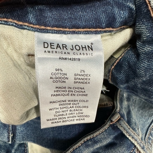 DEAR JOHN Jodi Super High Rise Straight Jeans, Size 31 (v) - Picture 11 of 11